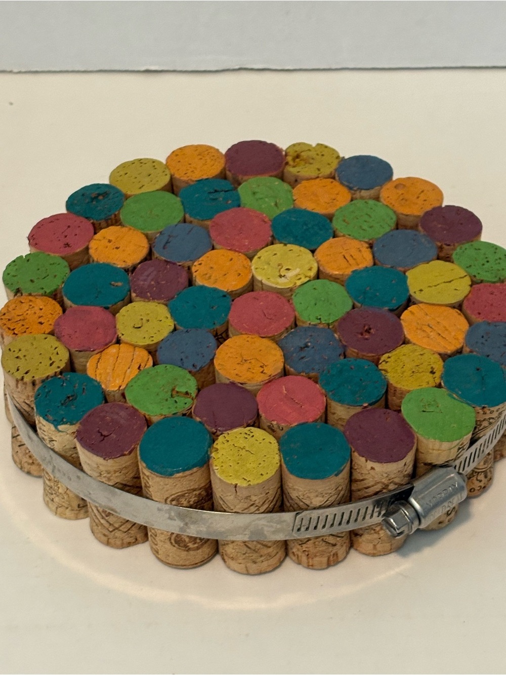 Handmade Multicolor Cork trivet